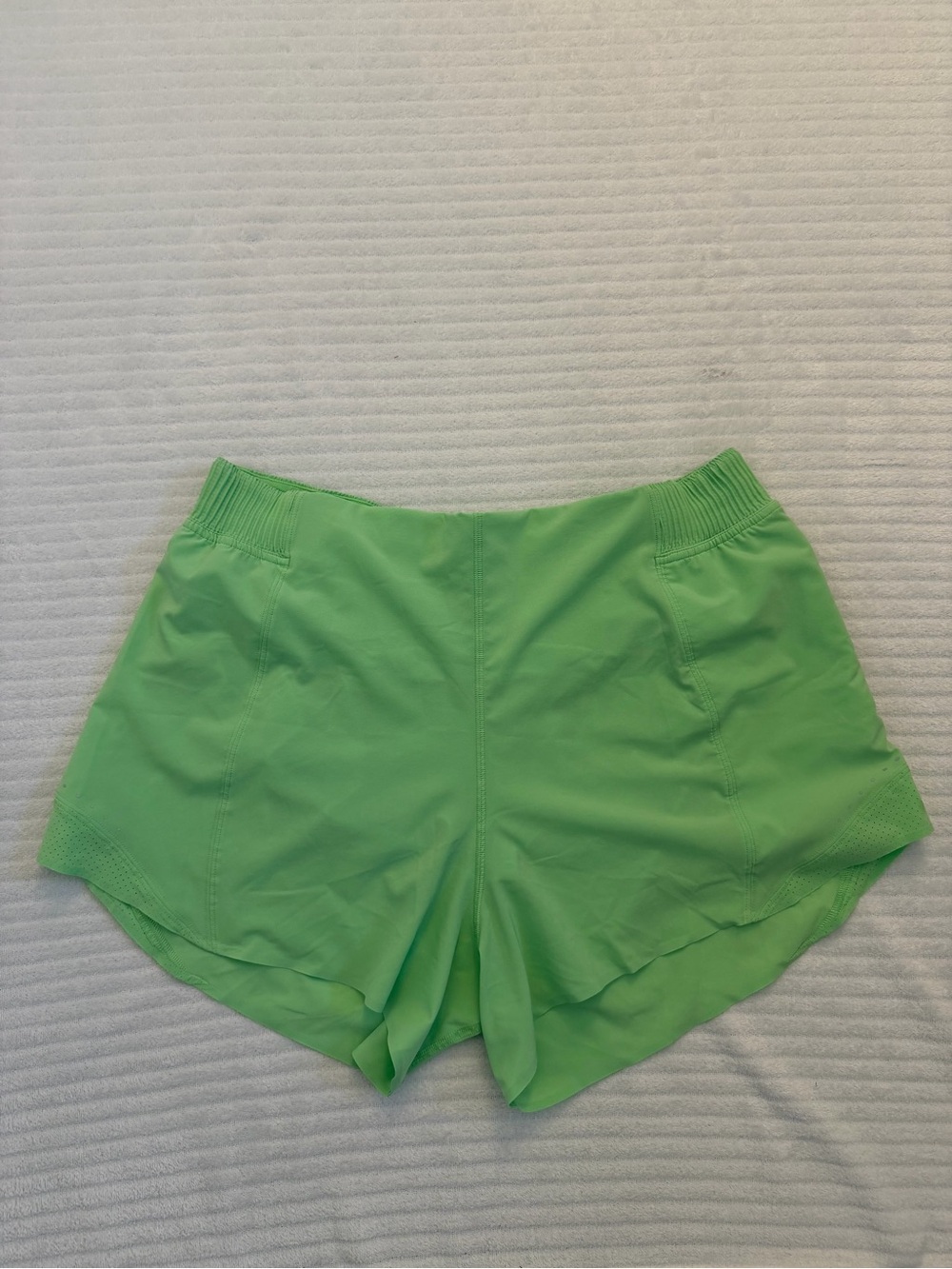 lululemon athletica Neon Green Run Shorts